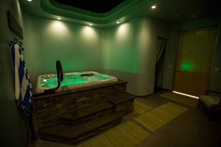 Imagine Backyard Living showroom free spa soak