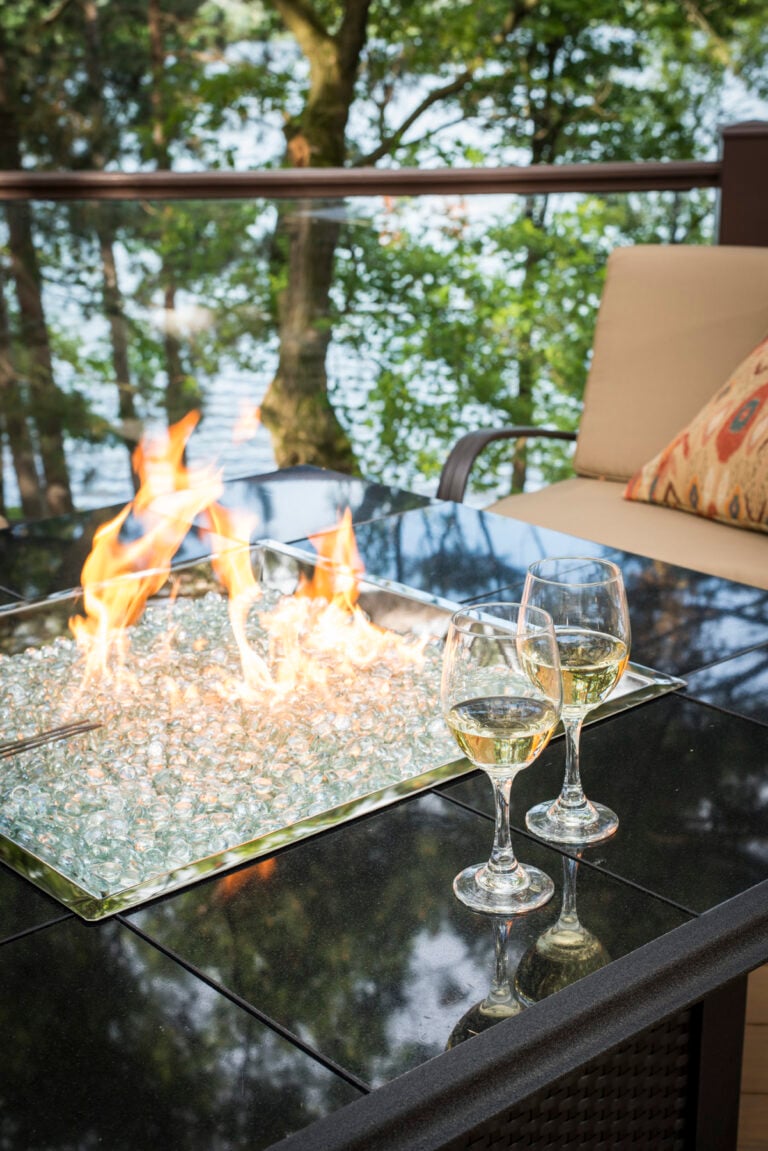 backyard fire pit in Scottsdale