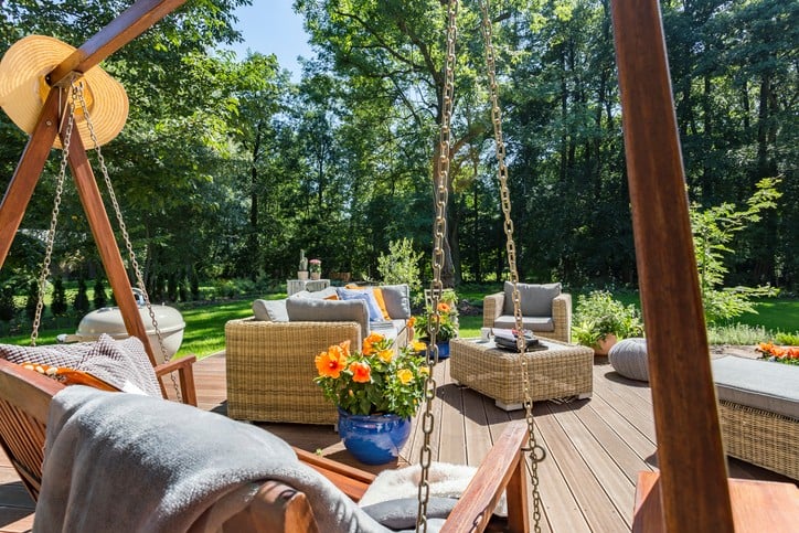 relaxing outdoor space
