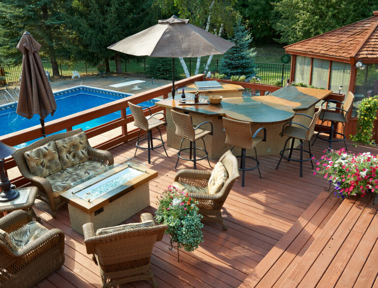 Custom Kitchen outdoor patio