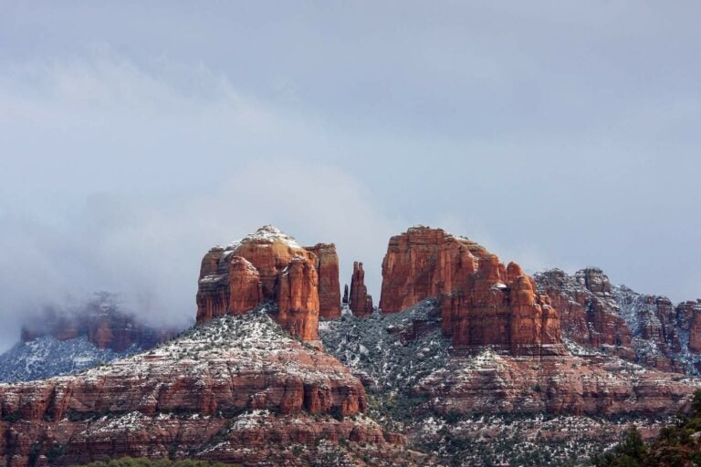 Snowy Red Rocks