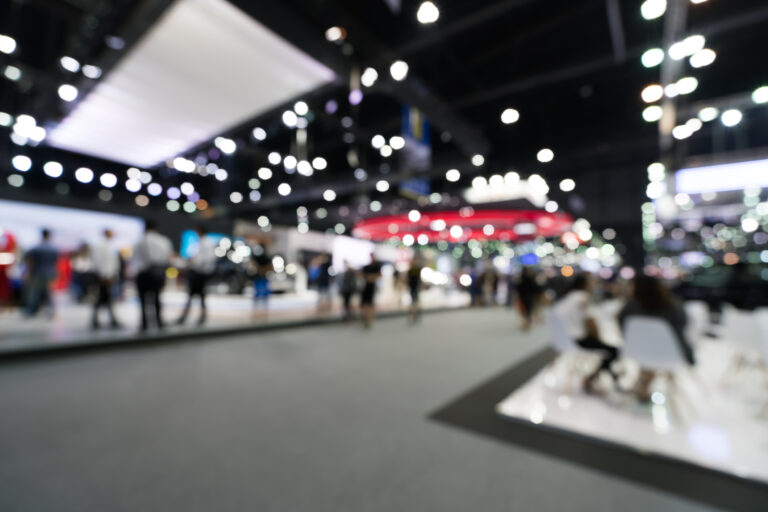 Blurred exhibition hall - spa expo