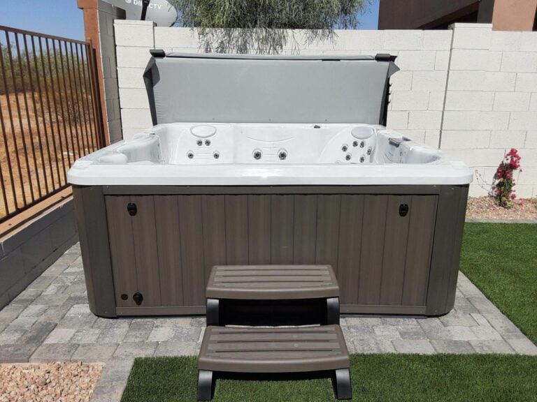 creating private backyard hot tub installation ideas