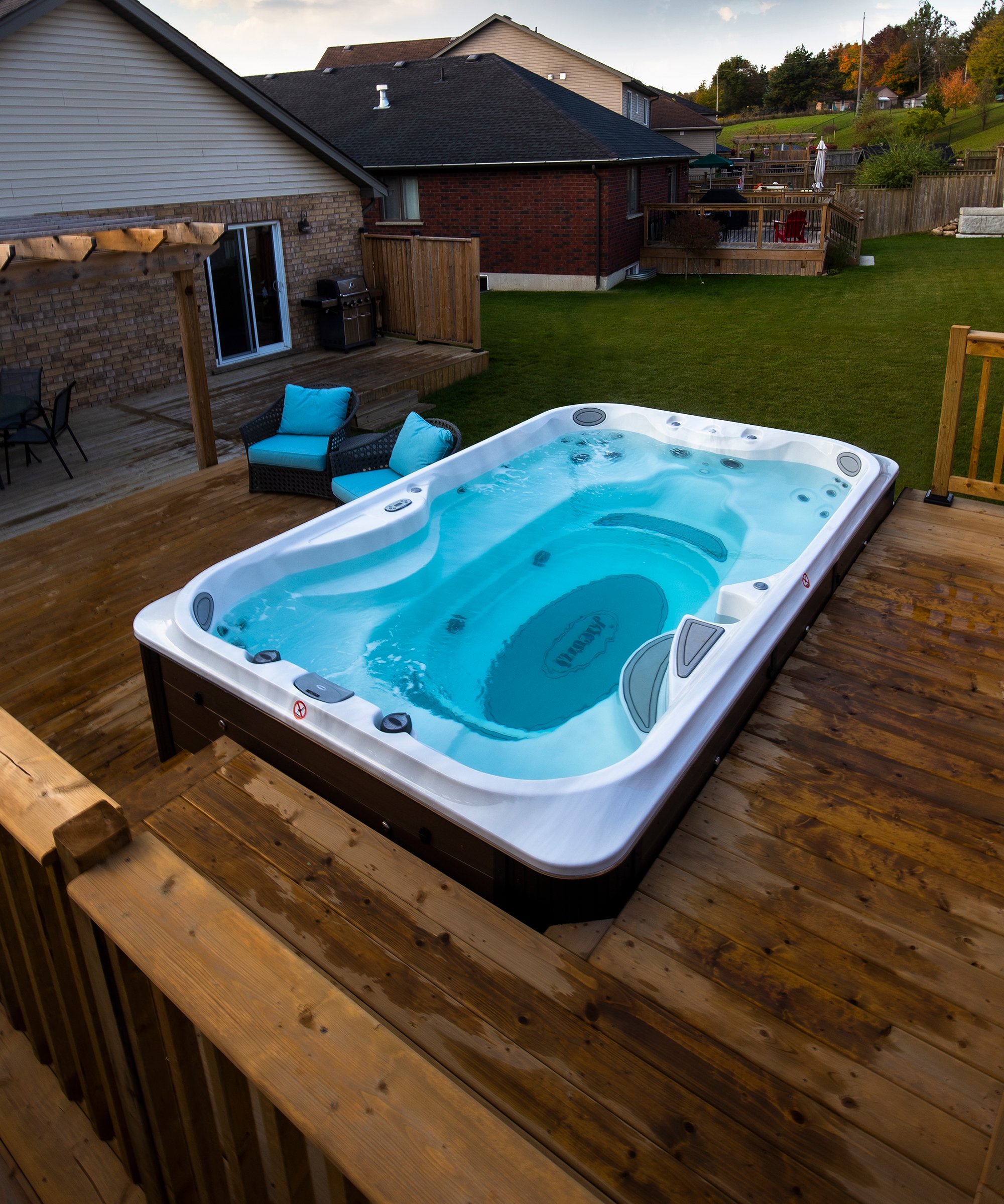 Video Gallery - Imagine Backyard Living Jacuzzi® PowerActive™ Fitness Pool Seeker Swim Spa