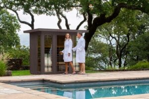 clearlight outdoor home sauna
