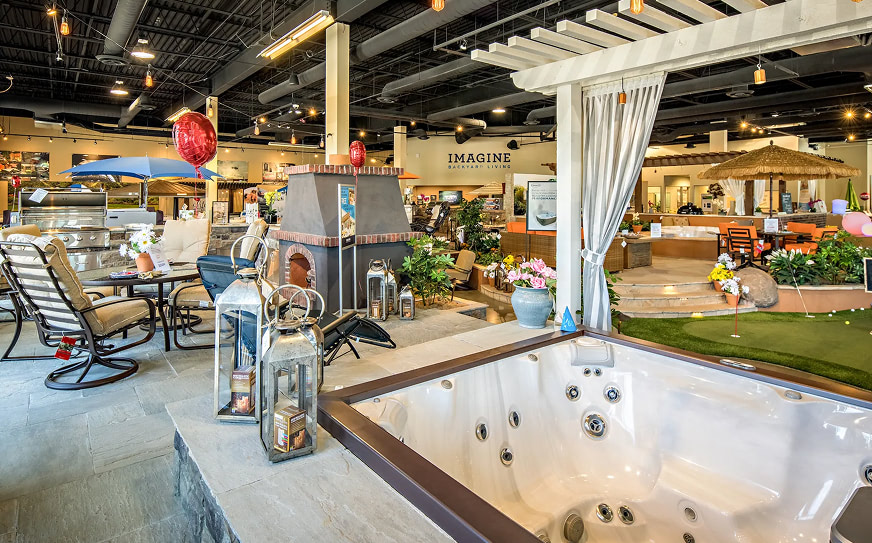 Imagine Backyard Living showroom interior