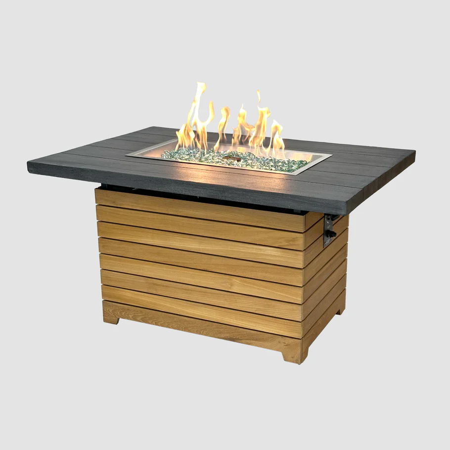 Darien Rectangular Gas Fire Pit Table 42″